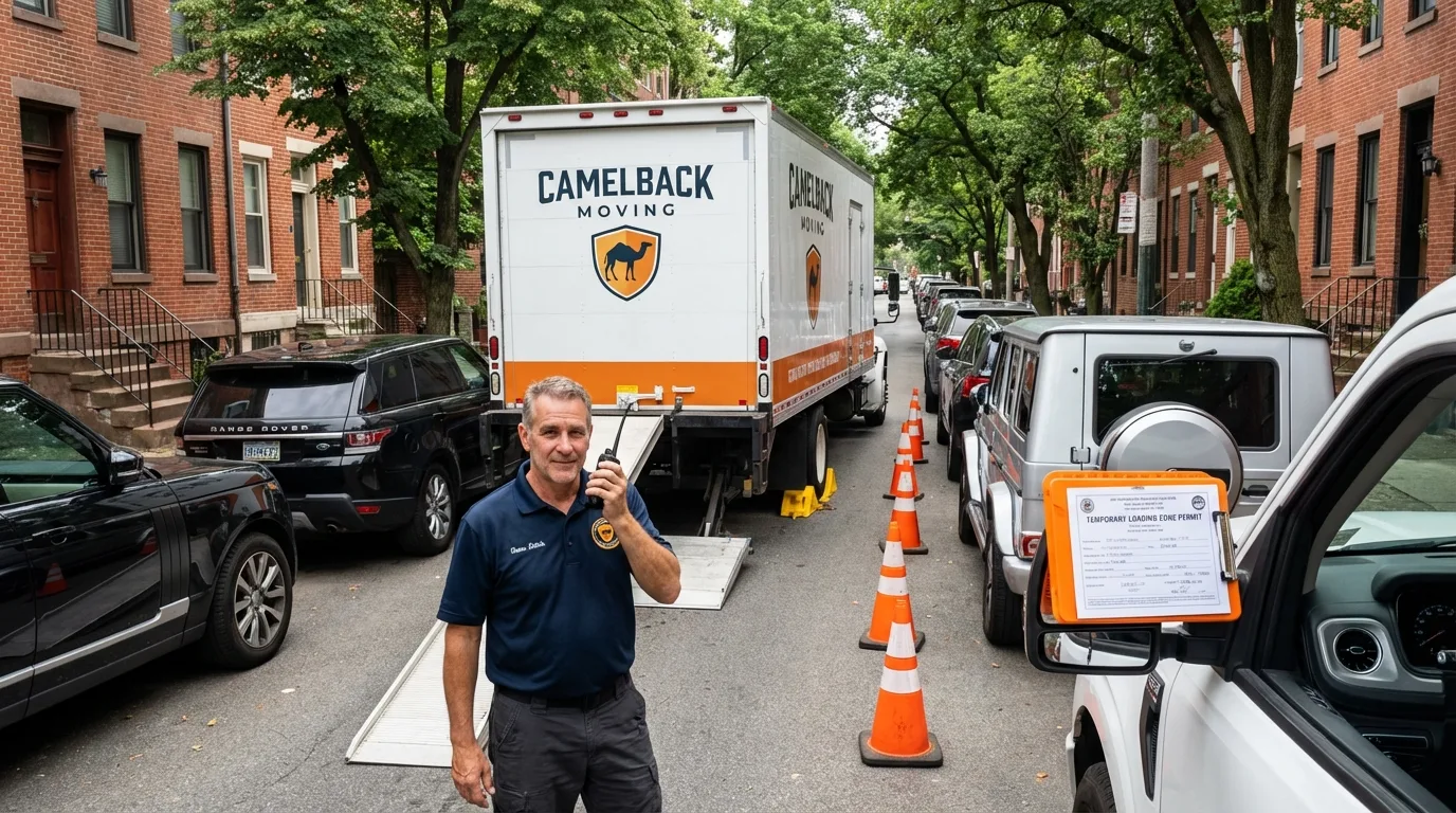 City street loading permit setup in Collingswood, NJ